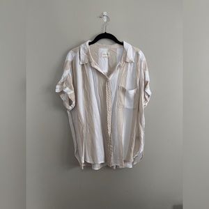 Short Sleeve Boho Button-down